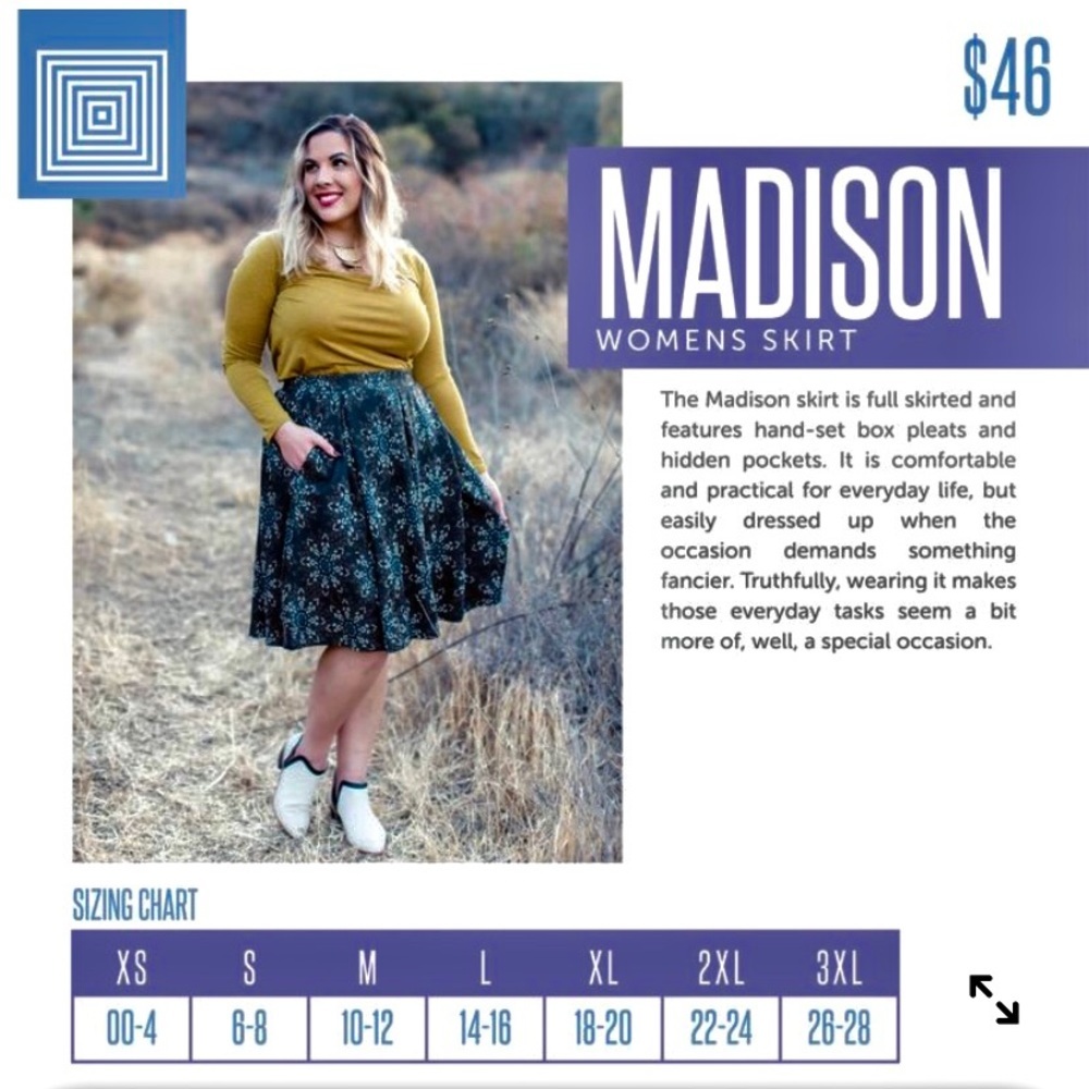 ⚜️Lularoe Madison Skirt⚜️